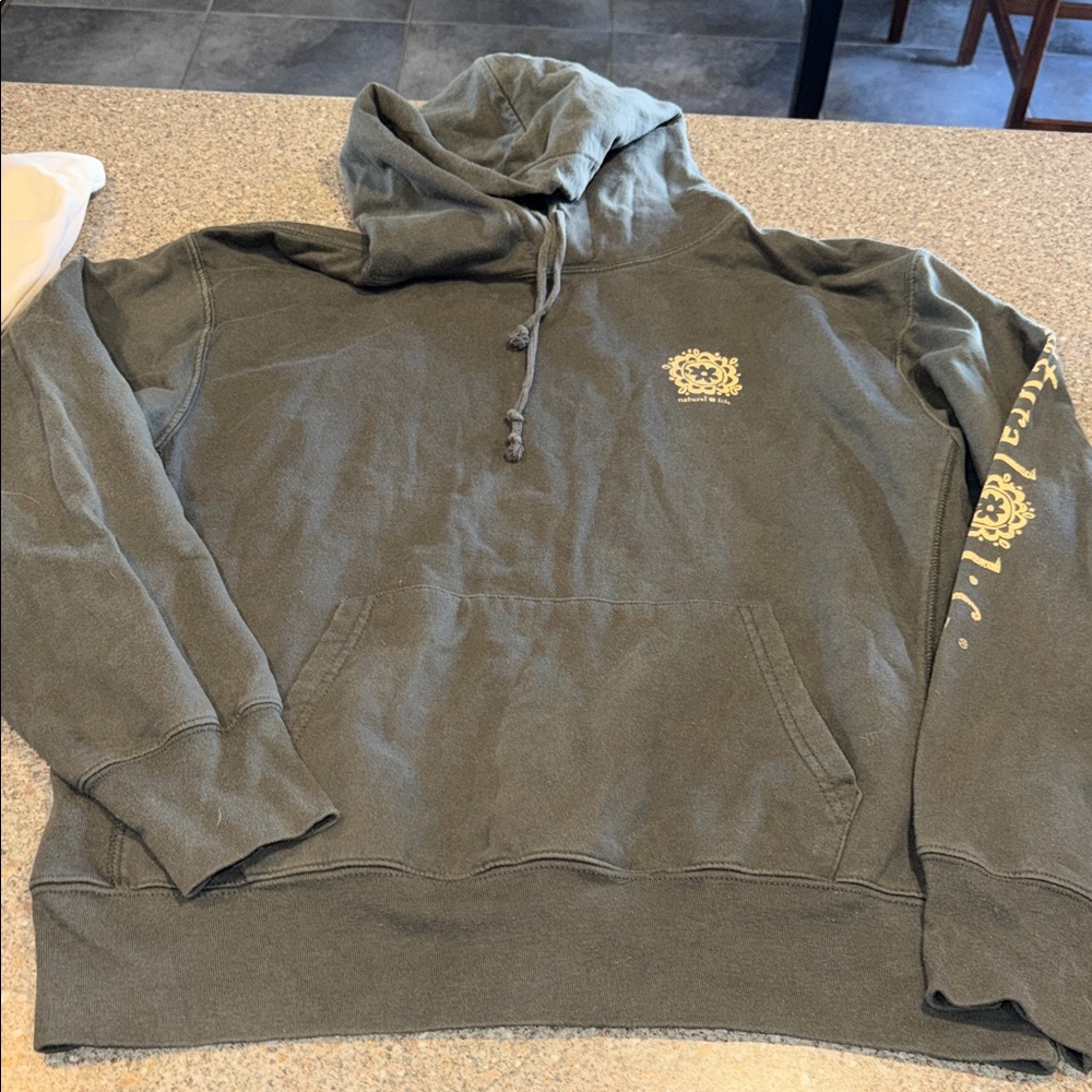 NATURAL LIFE Olive Green Hoodie